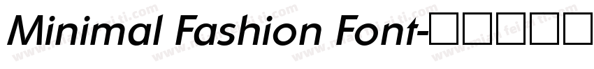 Minimal Fashion Font字体转换